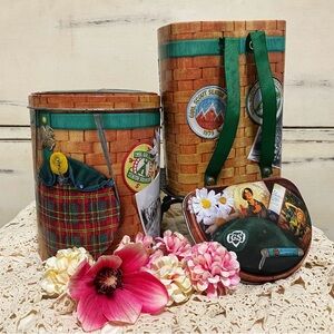 Vintage Girl Scout Tin Set – Backpack & Canteen